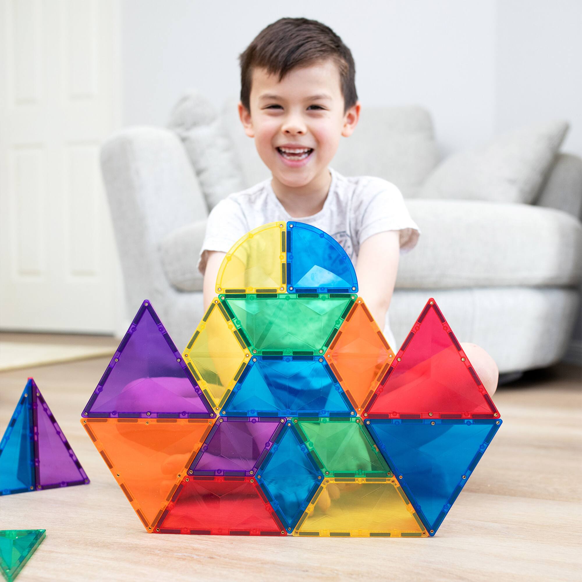 Connetix® Magnetic Tiles Rainbow Shape Expansion Pack Set